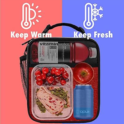 OPUX Premium Insulated Lunch Box, Soft School Lunch Bag for Kids Boys  Girls, Leakproof Small Lunch Pail Men Women Work, Reusable Compact Cooler  Tote Lunchbox for Office Adult, Heather Red - Yahoo