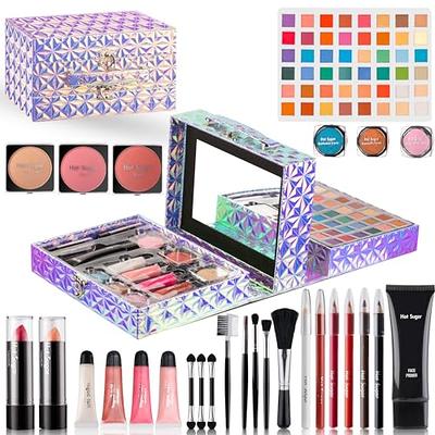 Hot Sugar Makeup Kit for Girls 10-12, All-in-One Kids Makeup Set for Teens,  Starter Cosmetic Set for Women with Essential Products - Includes Tools