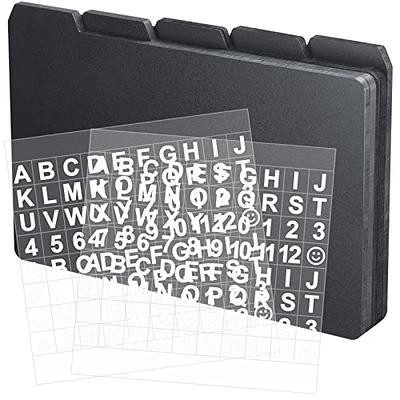 50 Pieces Index Card Guide Set Alphabet Sticker Index Card