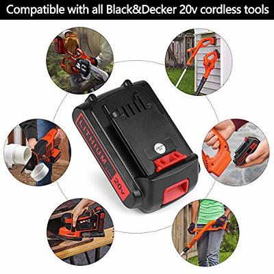  Powilling 3.0Ah 40 Volt Max Replacement Black and Decker 40V  Lithium Battery LBX2040 LBXR36 LBXR2036 LST540 LBX1540 LST136W with  Portable Charger for Black Decker 40V MAX Battery Charger : Tools 