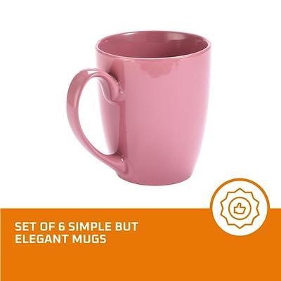 Bruntmor Ceramic Coffee Mug Set of 6 - Unique Coffee and Tea Mug