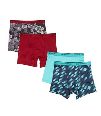 PSD Men's Floral Print Boxer Briefs 2pk - Green/Light Aqua Blue