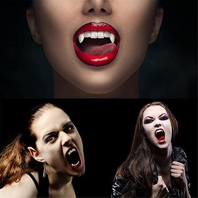 Reusable Vampire Teeth Fangs with Adhesive for Adults and Kids