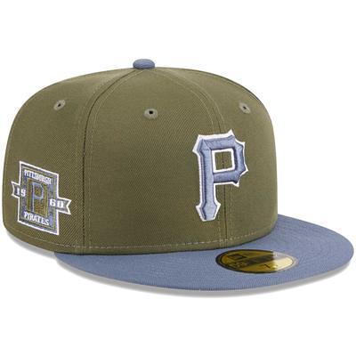 Pittsburgh Pirates New Era Throwback Corduroy 59FIFTY Fitted Hat - Black