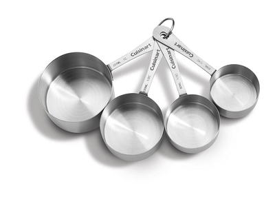 4pc Stainless Steel Measuring Cups Silver - Figmint™