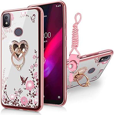 for Xiaomi Redmi Note 9 pro Case, Redmi note 9s case for Women Glitter  Crystal Soft Stylish Clear Tpu Luxury Cute Protective Cover with Kickstand
