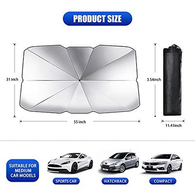 Gseigvee 1 PC Car Windshield Sun Shade Umbrella,UV Protection, Sun Shield  Shade, Car Windshield Sun Shade Umbrella to Keep Your Vehicle Cool,Car