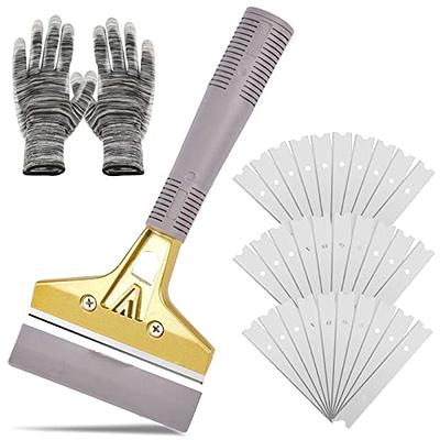 EHDIS Ceramic Scraper Car Sticker Remover Glass Stove Top Razor Scraper  Label,Glue,Paint,Adhesive Remover Tool + 10pcs Stainless Steel Razor Blades  (Grey) - Yahoo Shopping