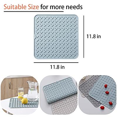 1pc Long Silicone Drain Mat, Used As Dish Drying Mat, Sink Mat, Non-slip  Countertop Pad For Kitchen