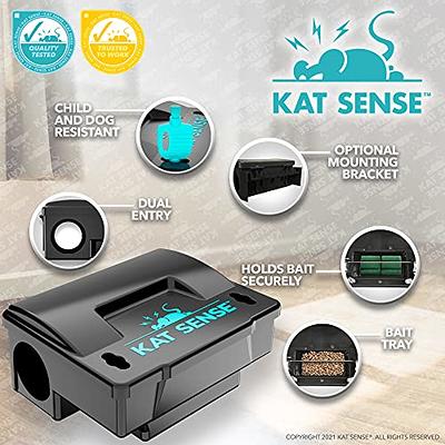 Kat Sense Covered Rat & Chipmunk Traps, Prevents Accidental