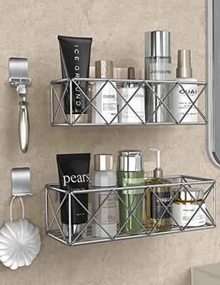 2 Pack Corner Shower Caddy,strong Adhesive Shower Organizer Shelf . waterproof, Rustproof Wall-mounted Shower Shelves