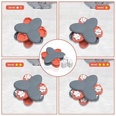 Difficulty-Level Adjustable IQ Training Dog Puzzle Toys Bone Shape