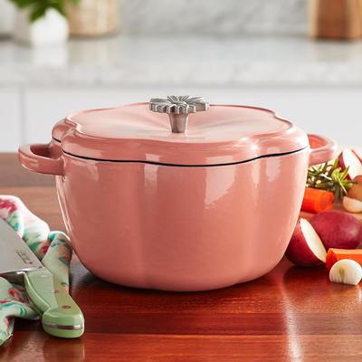 The Pioneer Woman Timeless Beauty Enamel on Cast Iron 6-Qt Dutch Oven,  Turquoise - Yahoo Shopping