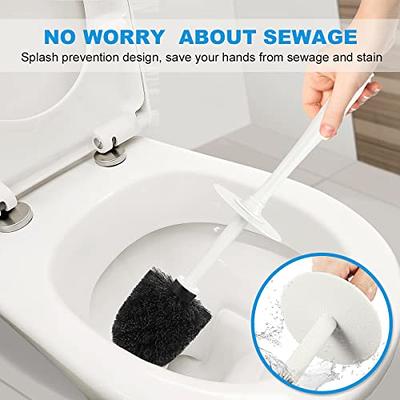 oshang Disposable Toilet Brush - Toilet Bowl Cleaner, Toilet Cleaning  Supplies, Toilet Brush with Holder, 14 Refills for Deep Cleaning and  Hygienic