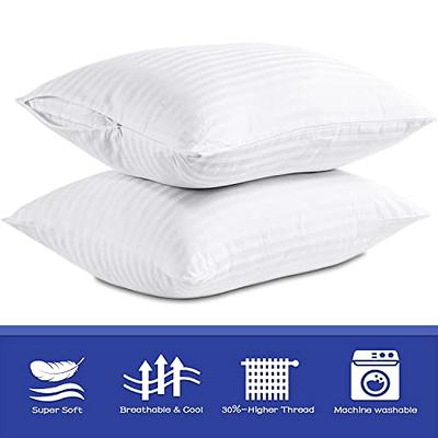 Bedsure Standard Cooling Pillow Cases - Rayon Derived from Bamboo, Beige  Set of 2,Pillow Covers with Envelope Closure