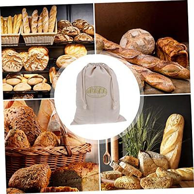 Reusable Homemade Bread Storage Drawstring Bags Washable Natural