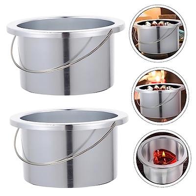 SEWACC Stainless Wok Pour Oil Pan Dual Pour Spout Pot Pour Oil Small Wok  with Handle Butter Warmer Pot Mini Pot Small Metal Sauce Pot Pour Oil Wok