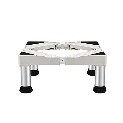 LTLWSH Washing Machine Pedestal Base, with Adjustable Durable Stainless  Steel Feet,Shock-Absorbing and Silent, Small Refrigerator Stand, for  Clothes