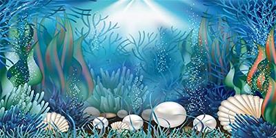 AWERT Vinyl 48x18 inches Underwater World Aquarium Background Aquatic  Plants Coral Pearls Fish Tank Background Tropical Terrarium Background -  Yahoo Shopping