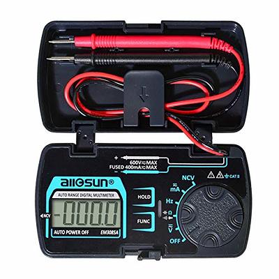 Auto-Ranging Digital Multimeter, AC/DC Amp Ohm Voltage Test Meter with  Resistance, Continuity, Capacitance, Frequency and Diode Test; Multi Tester