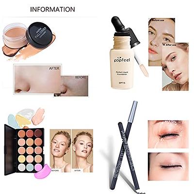 All-in-One Holiday Gift Makeup Set Cosmetic Essential Starter Bundle  Include Eyeshadow Palette Lipstick Concealer Blush Mascara Foundation Face  Powder