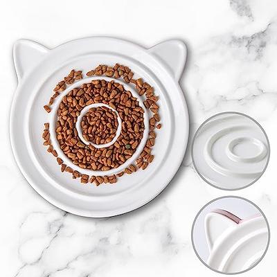 Cat Slow Feeder Bowl - 8.8'' Pet Slow Eating Cat Bowl, Cat Puzzle