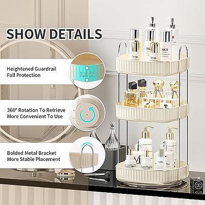 YIWANFW 2-Tier Bathroom Counter Organizer, Makeup Organizer and Storage for  Vanity Countertop, Perfume Organizer for Dresser, Metal Cosmetics Skincare Shelf  Organizer (Black Gold) - Yahoo Shopping