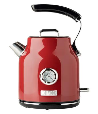 Courant 1.5 Liter Cordless Stainless Steel Electric Kettle - Red