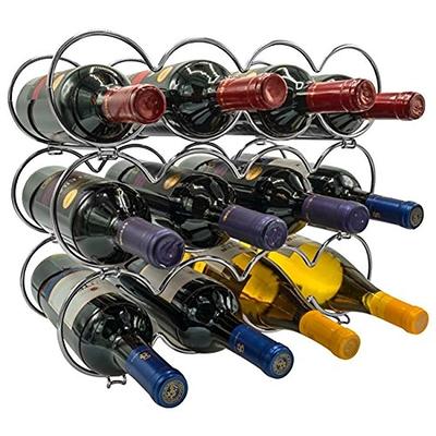  LIGUOYI Wall Mounted Wine Rack, Metal Wine Glasses