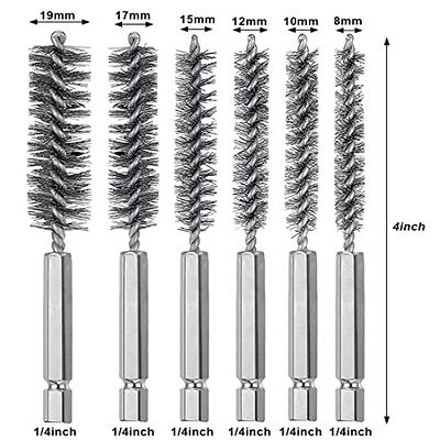 Stainless-Steel Tube Brushes/Surface Brush, 4-Piece Set