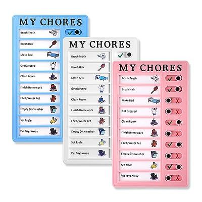 2 Pieces Chore Chart for Multiple Kids,Daily Schedule for Kids，Memo  Checklist Board Detachable Reusable Plastic Planner Board for Home Travel  Reminder Tool (to do List) 4.8x7.9 Inch - Yahoo Shopping
