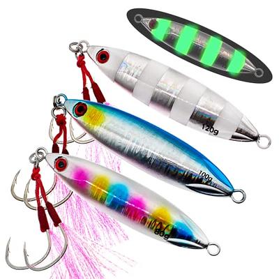 10cm/10g Fish Hook Bait Luminous Artificial Baits for Sea Fishing (Orange)