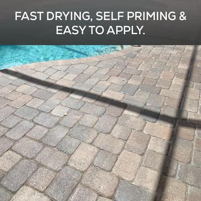 1 Gal. DOMINATOR SG+ Clear Acrylic Sealer, High Gloss Concrete Paver Sealer, Wet Look, Color Enhancing, Professional Grade, Decorative Concrete, Fast Dry