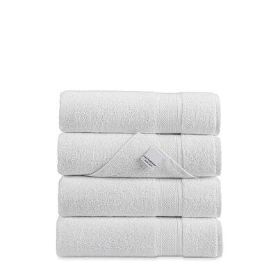 Everplush 4-Piece Marble (White and Grey) Cotton Quick Dry Hand