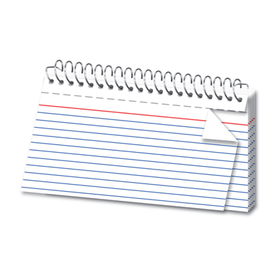 100ct 4 x 6 Ruled Index Cards White - up & up™