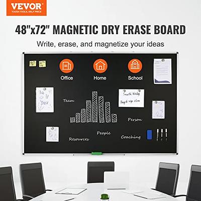 VEVOR Magnetic Whiteboard Dry Erase Board 36 x 24 Wall Mounted for Office