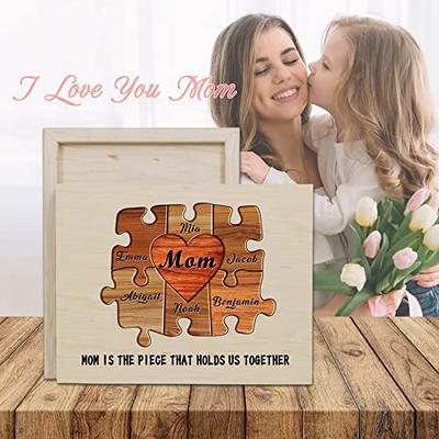 Mom Gifts,Engraved Bamboo Cutting Board Personalized Presents for Mom from Daughters or Son for Birthday Christmas Mothers Day