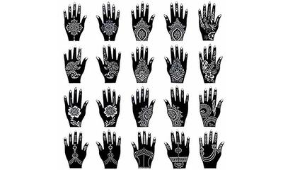  CUTELIILI Henna Tattoo Stencils Reusable for Women