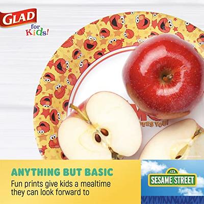 Glad for Kids Cookie Monster Paper Plates | Cookie Monster Plates, Kids Plates | Cookie Monster Paper Plates for Everyday Use, 7” Paper Plates 20 ct