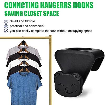 SLMT Clothes Hanger Connector Hooks 50PCS Space Saving Hanger Extender  Hooks Closet Organizer for Plastic Hangers Velvet Hangers Wooden Hangers  Wire