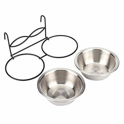 Elevated Dog Food Bowl Water Bowl For Cage Stainless Steel - Temu