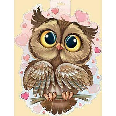 Crystal Owl Diamond Painting Kit,DIY Diamond Painting Set with Painting  Tool,5D Diamond Painting Kits for Adults Kids DIY Diamond Art Kits Home  Wall