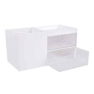 1pc Clear Plastic Desktop Storage Box