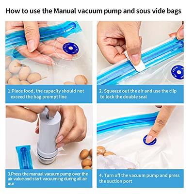 Sous Vide Reusable Vacuum Bags  Vacuum Food Bags Pump Reusable