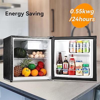 BANGSON 1.6 Cu.Ft Compact Mini Fridge With Freezer, Energy Saving