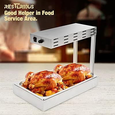 Restlrious French Fry Warmer Commercial Heat Lamp Food Warmer