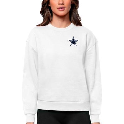 Women's Antigua White Dallas Cowboys Victory Crewneck Pullover Sweatshirt -  Yahoo Shopping