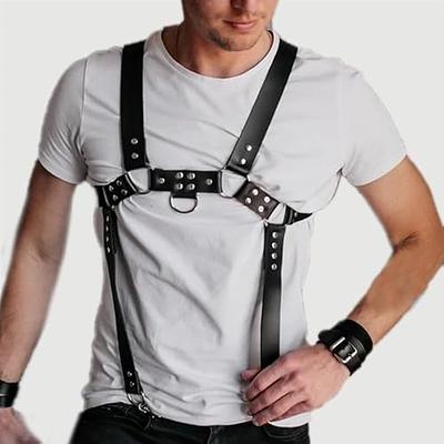 Sexy Women Men Adjustable Leather Body Chest Harness Belt Punk Fancy Costume