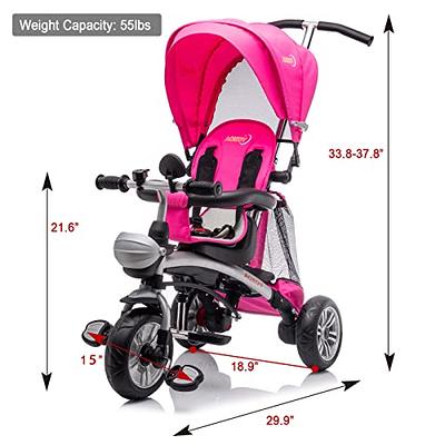 AOKOY Baby Tricycle 6 in 1 Baby Trike with Safety Harness