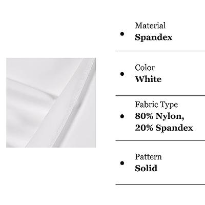 FabricLA Nylon Spandex Matte Tricot Fabric for Swimwear 230 GSM - White - 4  Way Stretch Fabric - 58/60 Inches (150 cm) Wide - Use as Sportswear,  Dancewear, Yoga Wear, and Swimsuit - 1 Yard - Yahoo Shopping